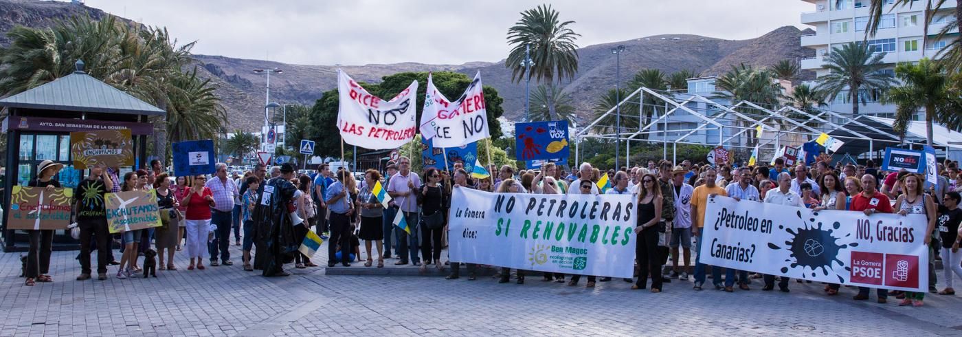 Manifestación contra las prospecciones en San Sebastián