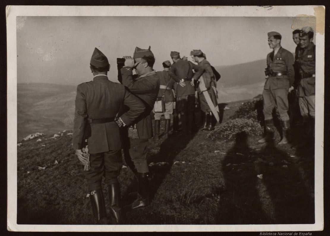 General Franco y general Dávila. 18 de agosto de 1937.