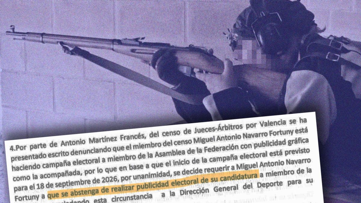 La bala del presidente de la Federación Valenciana de Tiro contra un aspirante al puesto: denunciarlo por "hacer campaña"