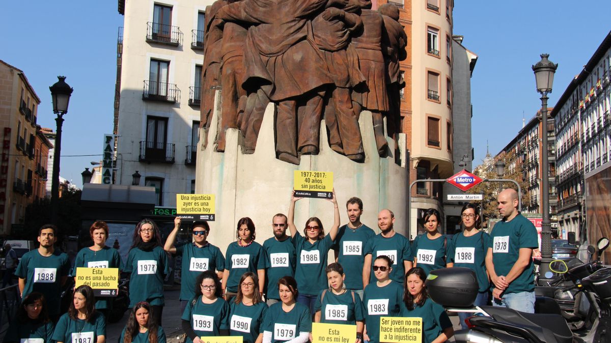 Acción de Amnistía Internacional exigiendo verdad, justicia y reparación