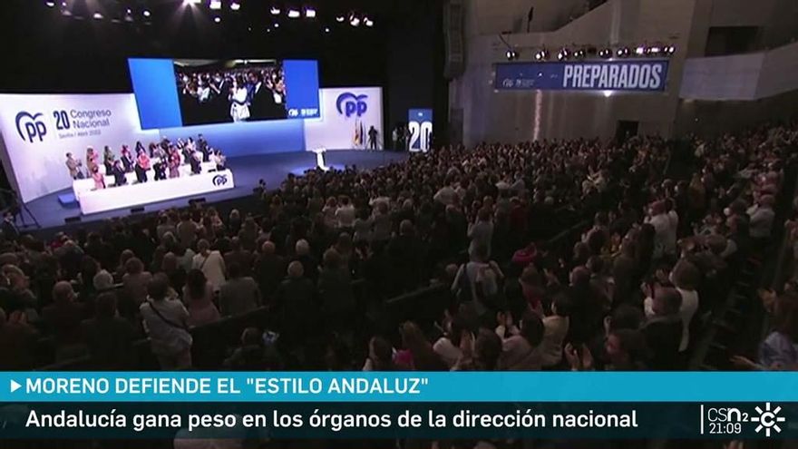 Canal Sur TV dedicó al congreso del PP casi el 40% de su tiempo de informativos