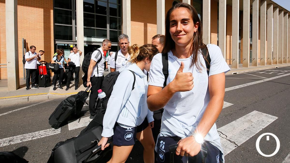 Las imágenes de la llegada de la selección española a Córdoba