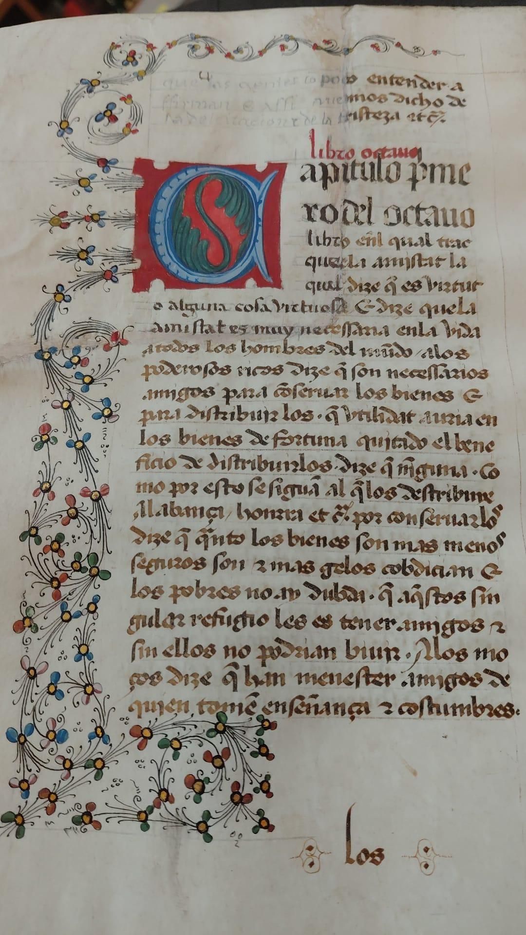 Un dels manuscrits de l'universitat d'Oxford.