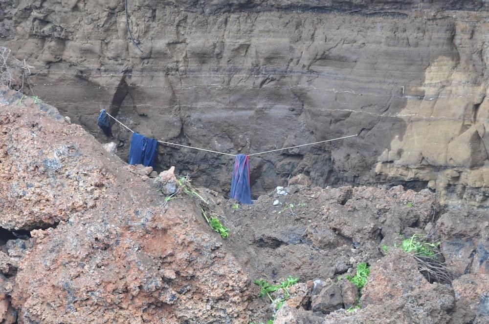 Derrumbe en La Isleta.