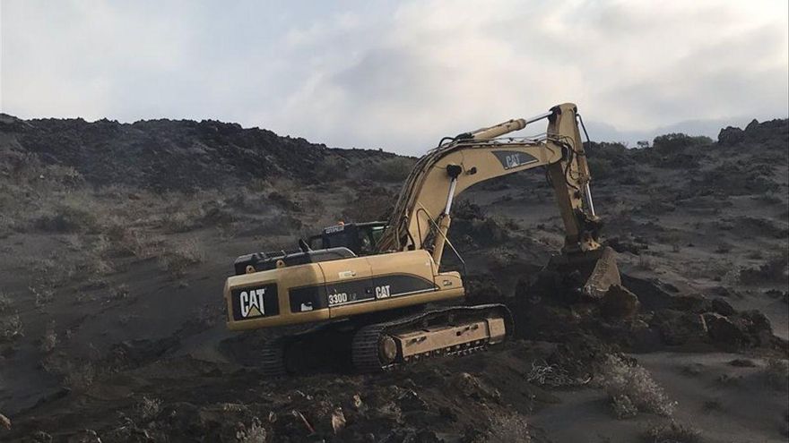 Inicio de las obras para construir una nueva carretera en La Palma.