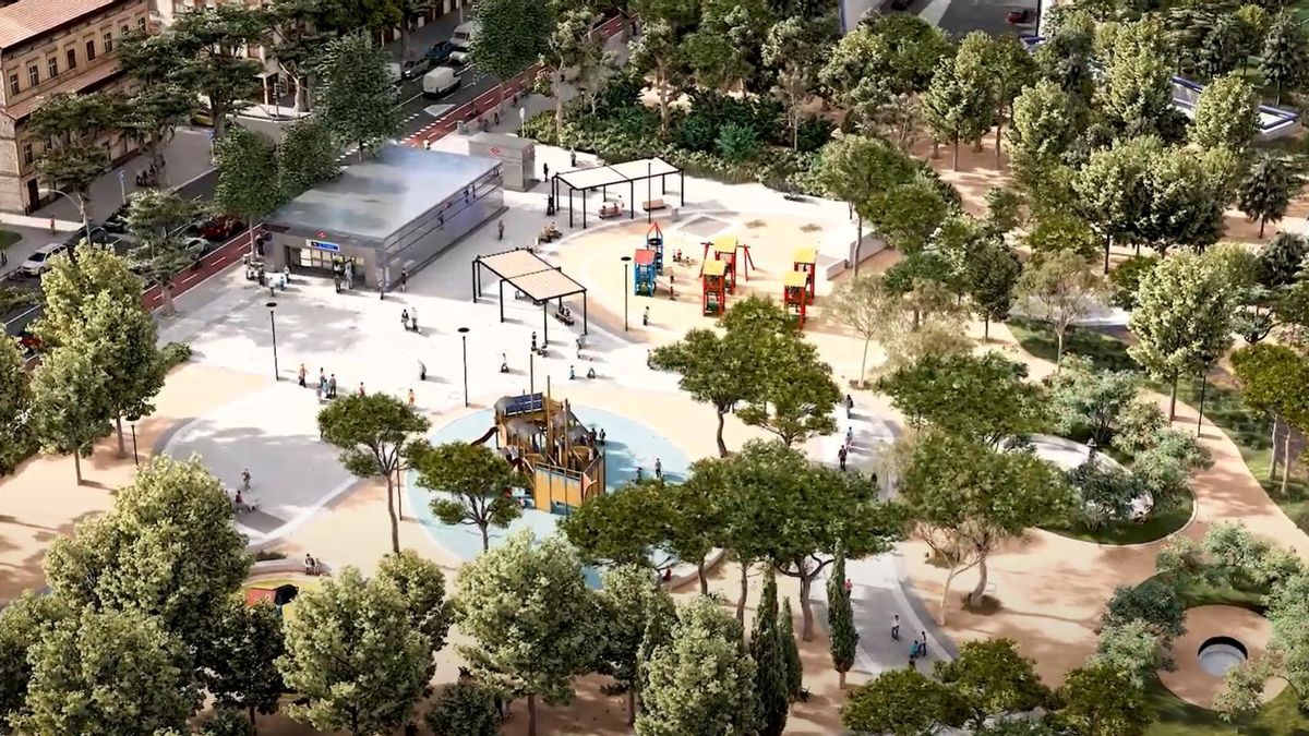 Diseñada la reconstrucción del parque que originó el 'No a la tala' sobre la nueva estación de Madrid Río