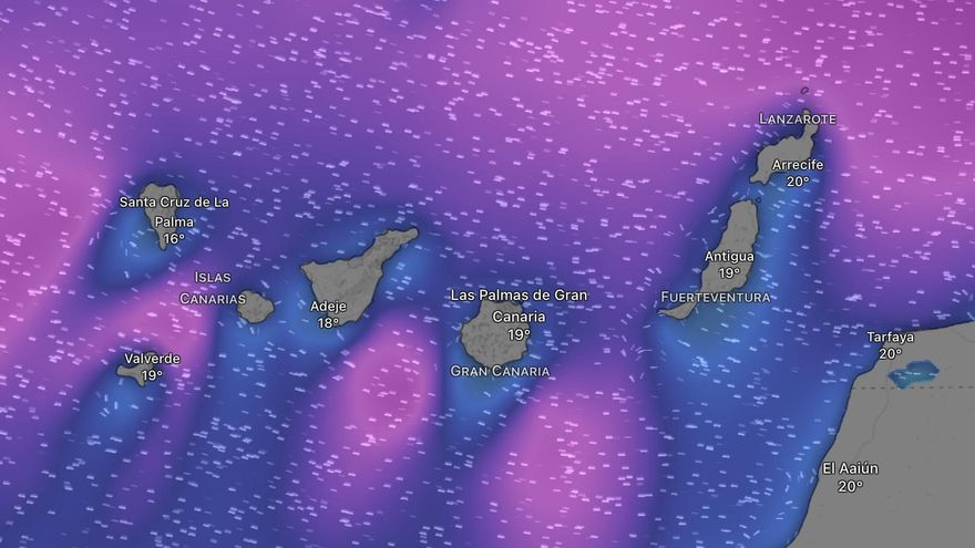 Aemet pone en aviso amarillo a cinco islas de Canarias