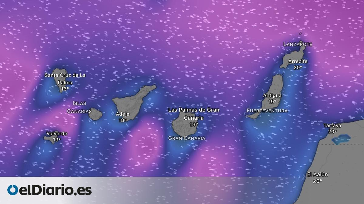 Aemet pone en aviso amarillo a cuatro islas de Canarias