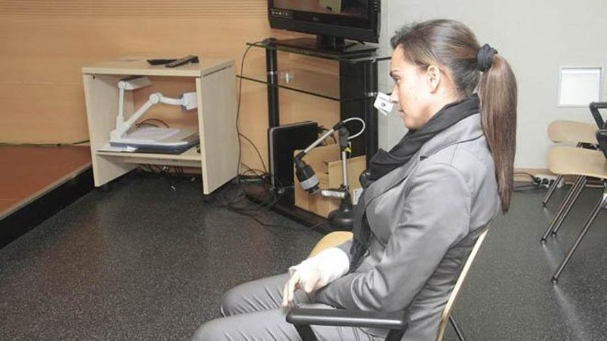 Bárbara S.M. en el Juzgado de lo Penal número 3 de Arrecife.