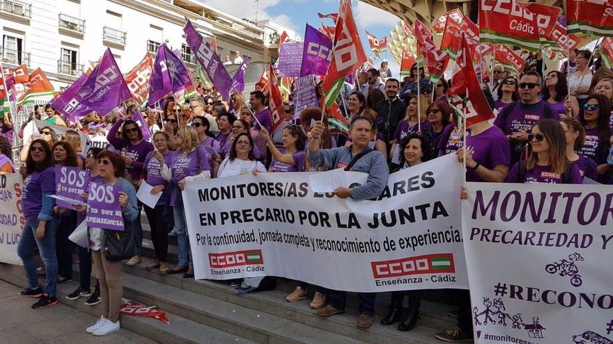 Cinco meses para publicar un acuerdo: el fin de curso se echa encima en Andalucía para ampliar las horas de las monitoras escolares