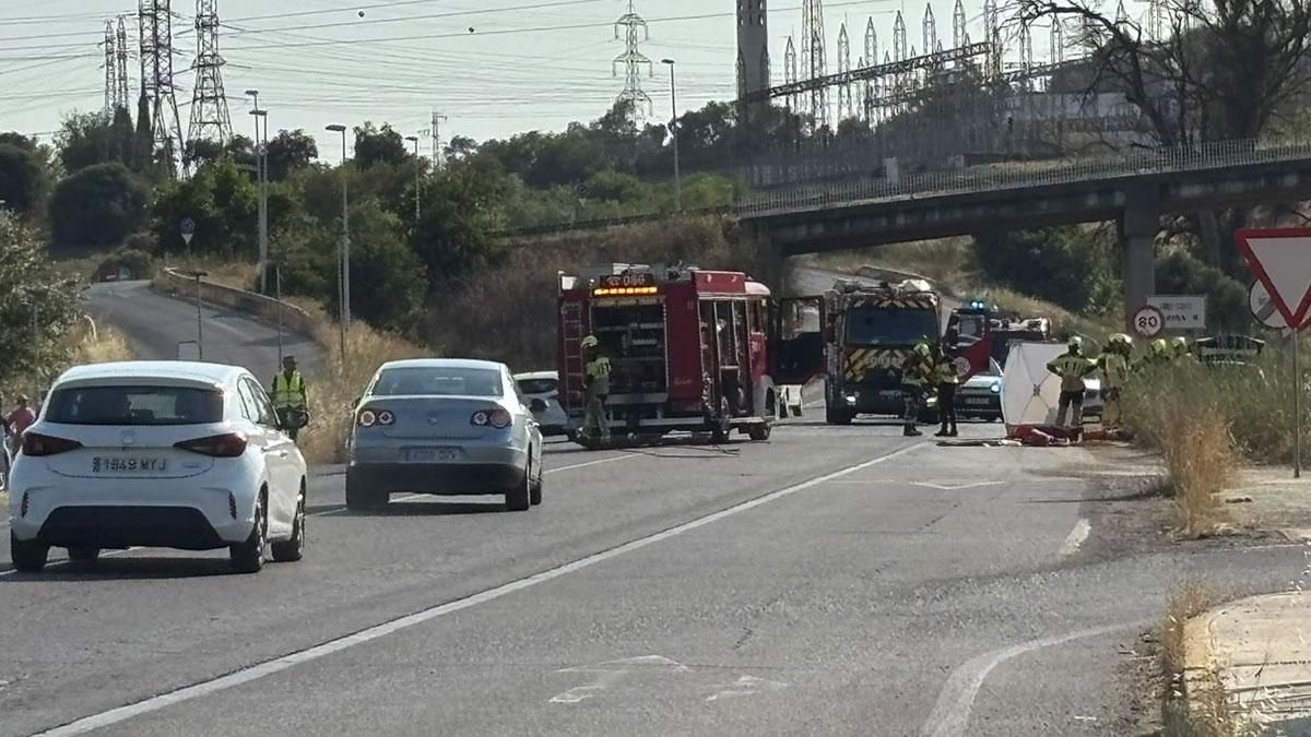 Accidente en la N-IV dirección Córdoba