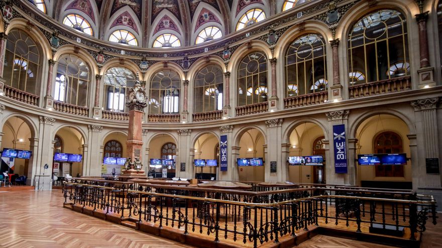 Vista de la Bolsa de Madrid (España),