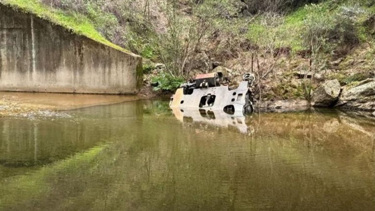 El 'bogie' del Iryo, este domingo, 1 de marzo, en la misma zona hasta donde llegó tras la colisión el 18 de enero.