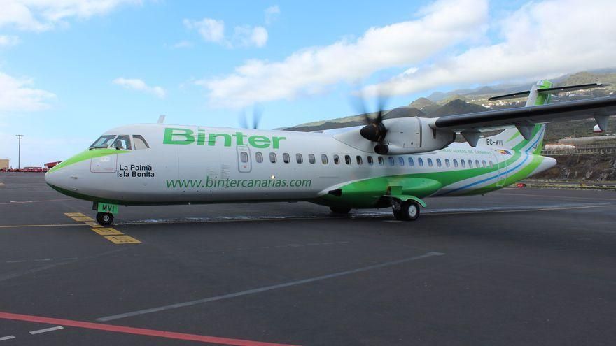 Binter impulsa la recuperación de La Palma con un incremento del 20% de los vuelos con la Isla