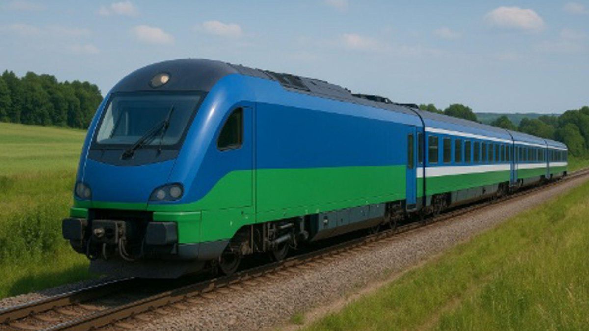 Locomotora propulsada por batería o hidrógeno verde.