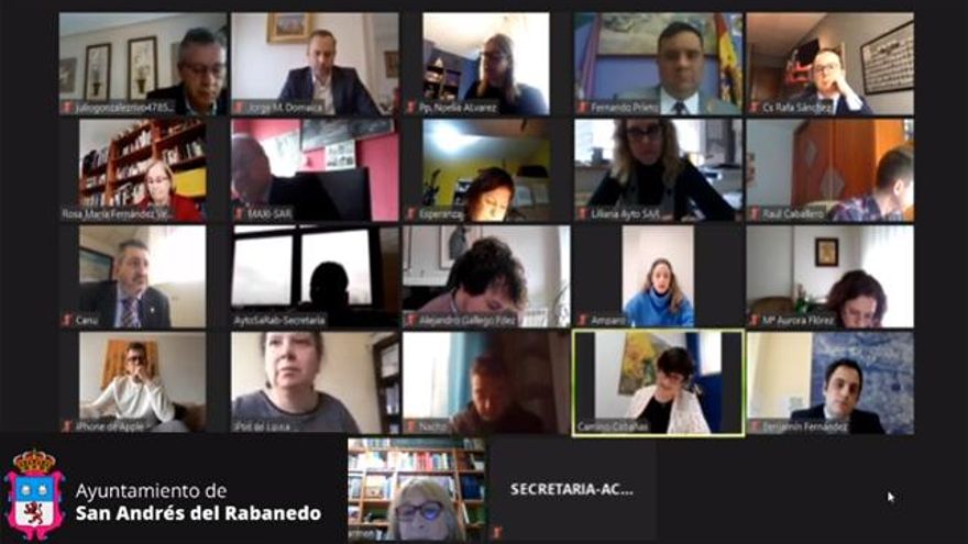 Pleno Telemático de febrero de 2021 de San Andrés del Rabanedo.