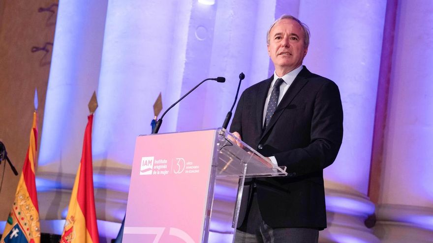 El presidente del Gobierno de Aragón, Jorge Azcón