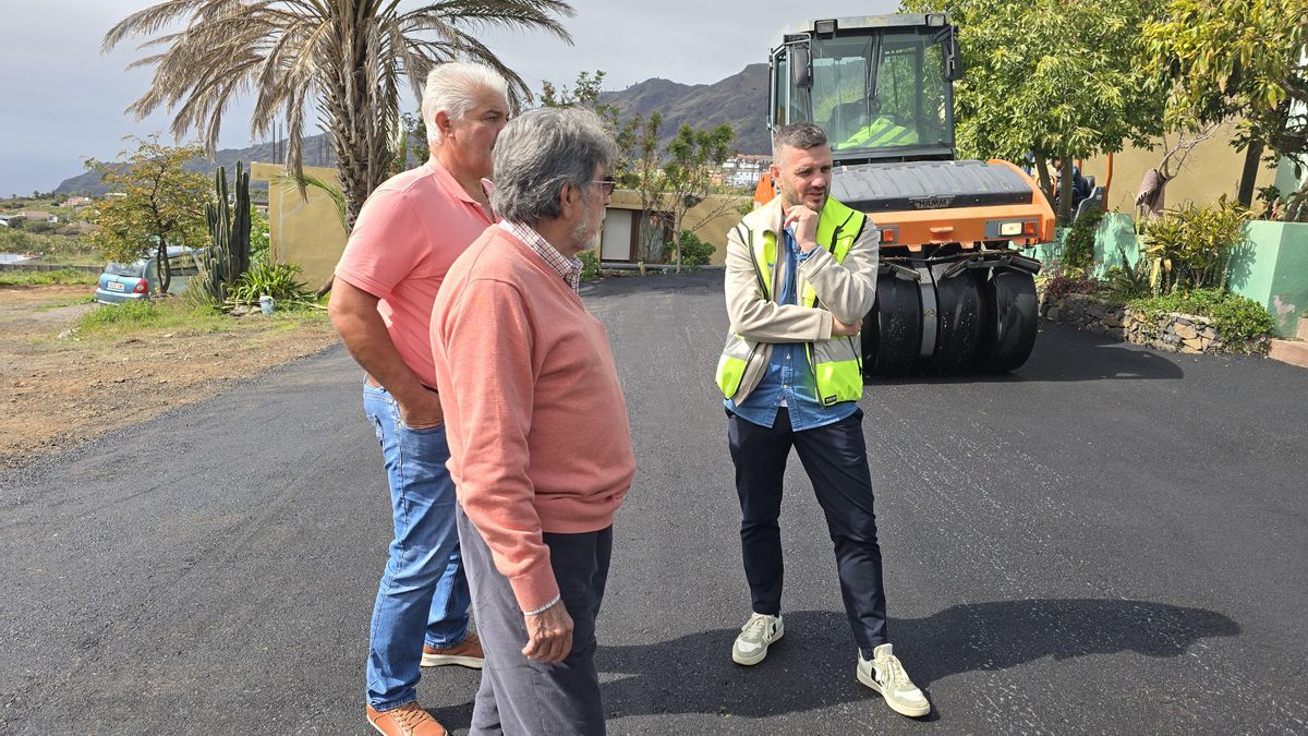 Prosigue en el plan de asfaltado de El Paso con nuevas actuaciones en Bejenagua, Bergoyo, Camino Nuevo y Pepe Jiménez