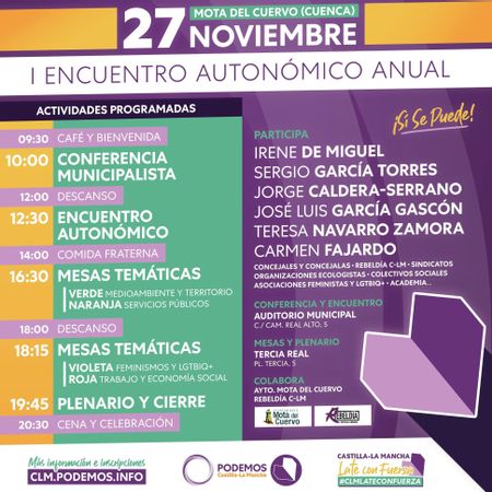 Programa del primer Encuentro Autonómico