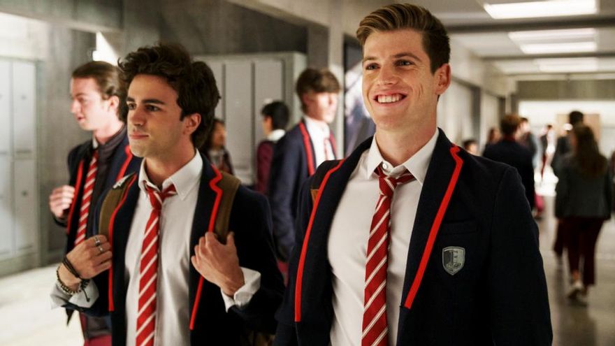 Miguel Bernadeu e Itzan Escamilla, en la temporada 4 de 'Élite'