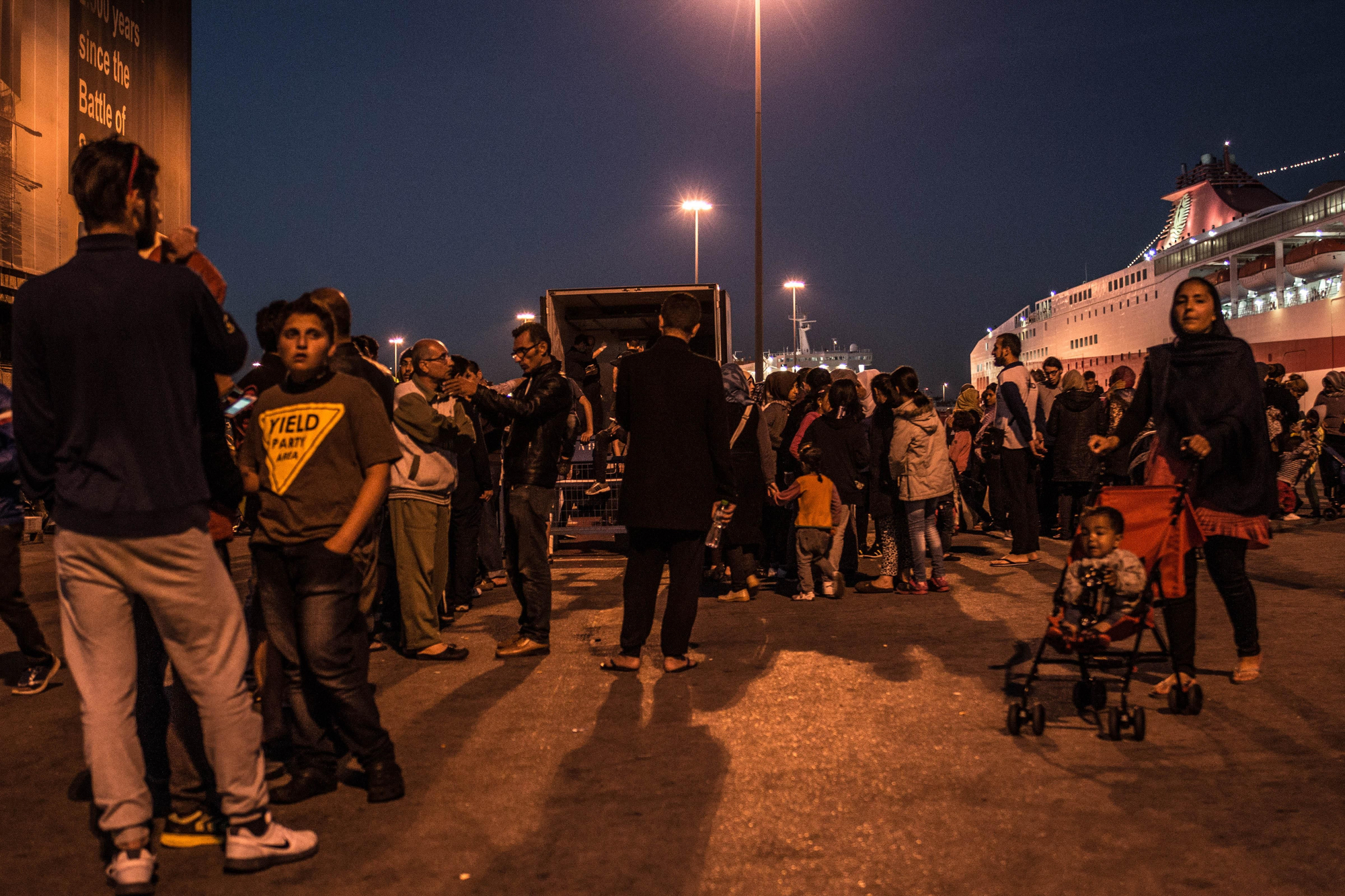 Refugiados en el Puerto del Pireo, Atenas (ANKOR RAMOS)