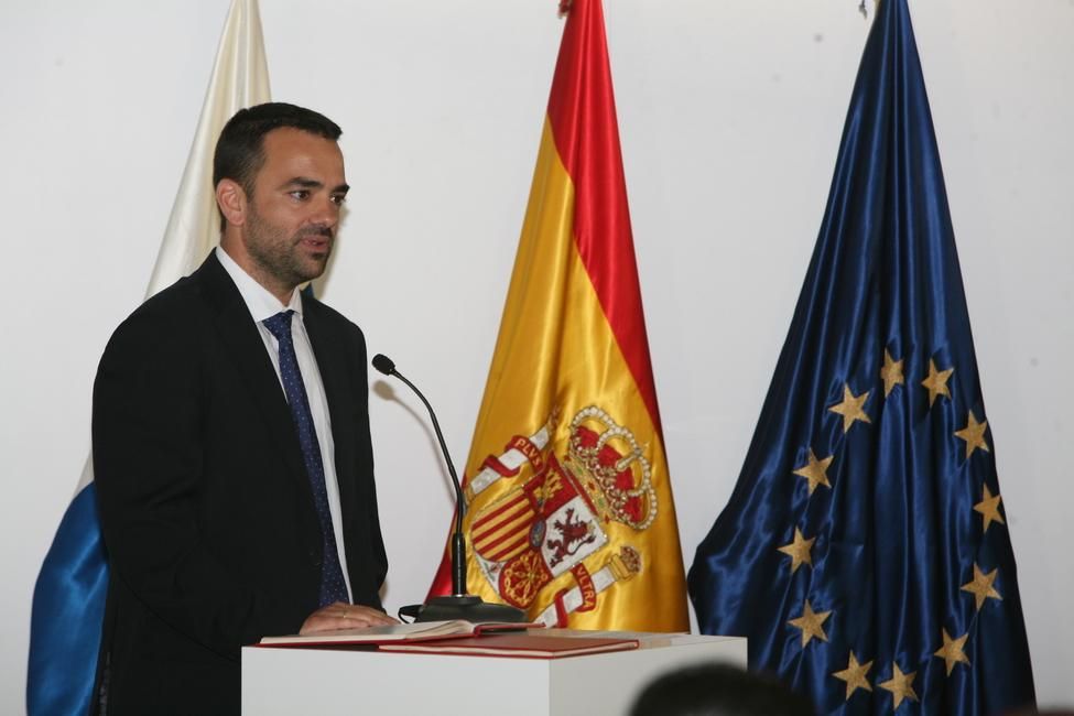Aarón Afonso González, consejero de Presidencia, Justicia e Igualdad. (PSOE)