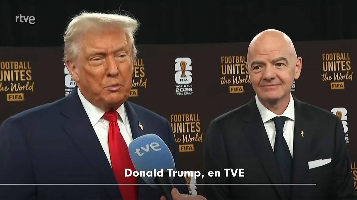 El mensaje de Trump en RTVE tras el sorteo del Mundial de fútbol: "Soy un gran fan de España, amo el país"