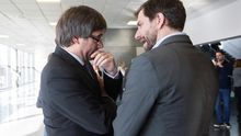 El expresident de la Generalitat, Carles Puigdemont, y el exconseller, Toni Comín, en una imagen de archivo.
