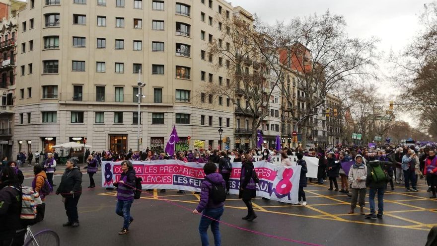Manifestación 8M en Barcelona 2022