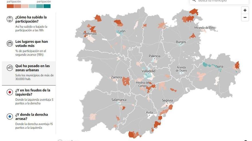 Voto en zonas urbanas