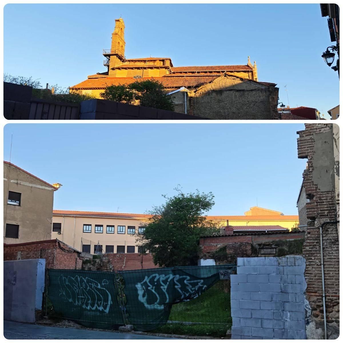 Solar de Santa Marina en la calle de Serrano.