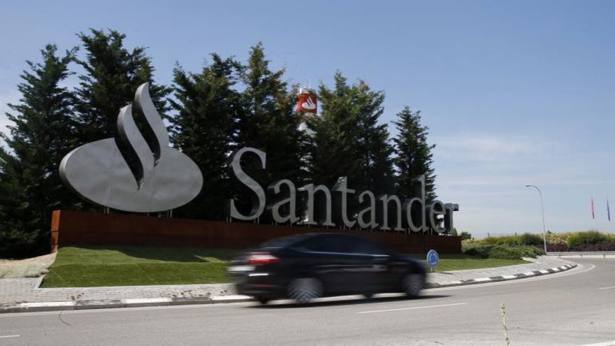 Vista de la Ciudad Financiera del Banco de Santander en Madrid.