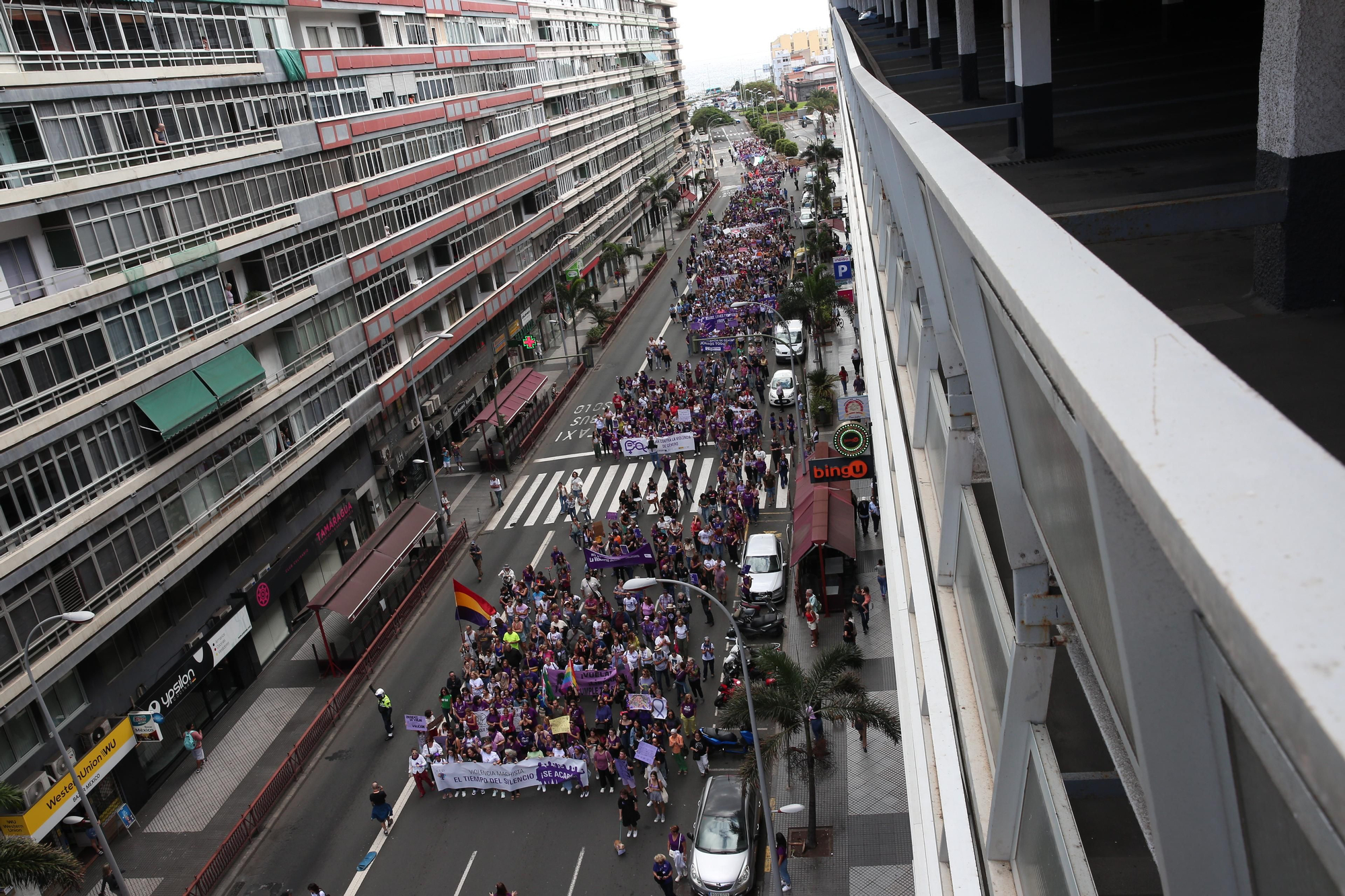 Así se vivió en Gran Canaria la manifestación por el 25N, Día contra la Violencia Machista
