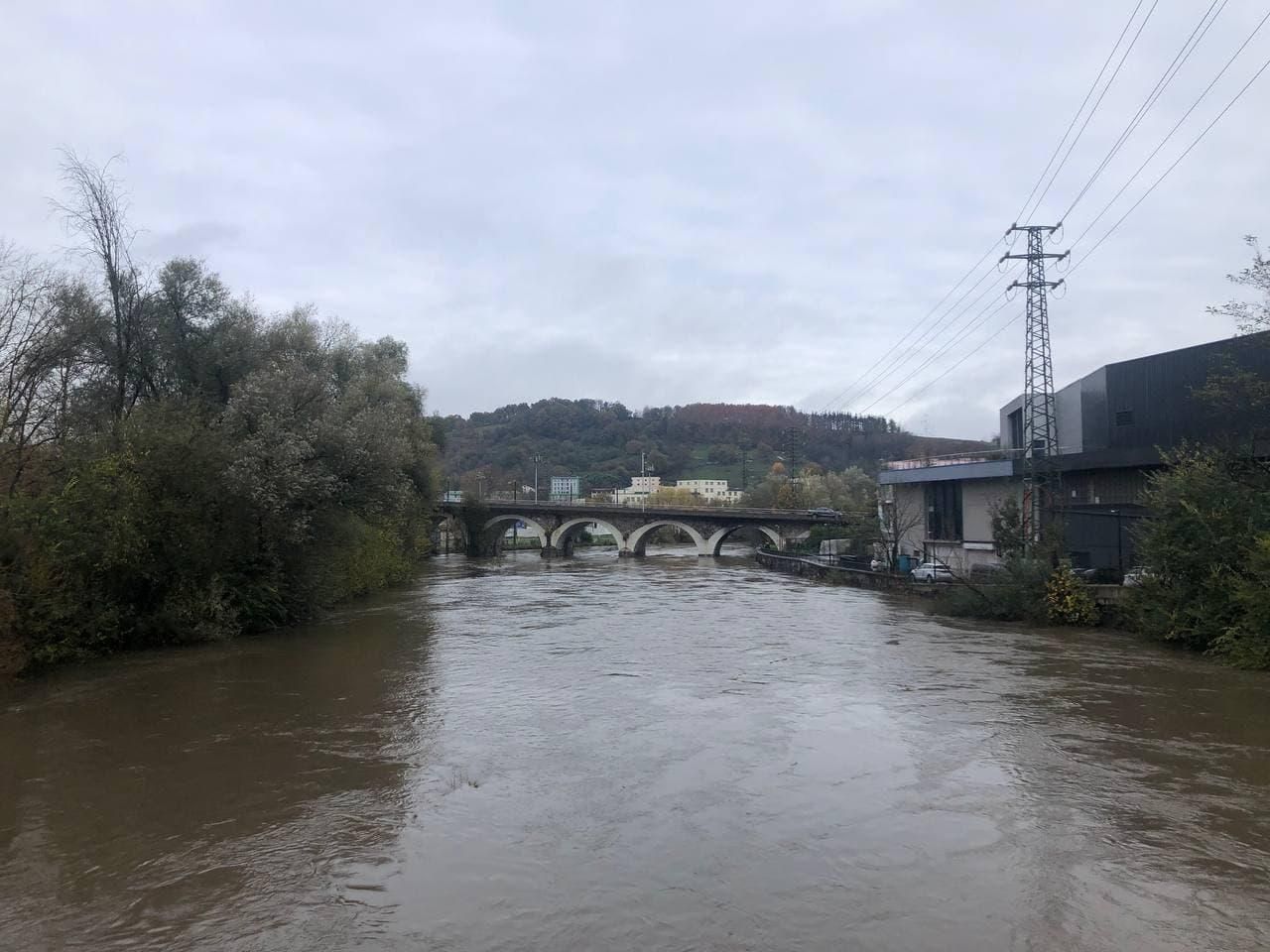 El río Urumea, a su paso por Hernani