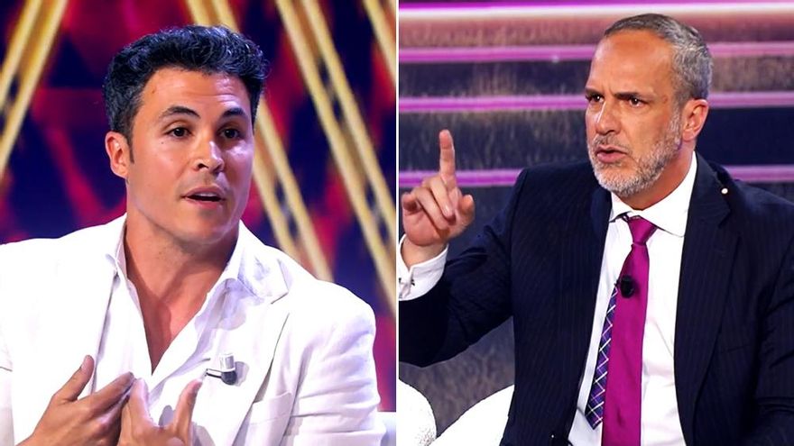 Kiko Jiménez intentó hablar de 'Sálvame' en 'De Viernes', pero Santi Acosta le cortó: "Lo sabe todo el público, gracias"