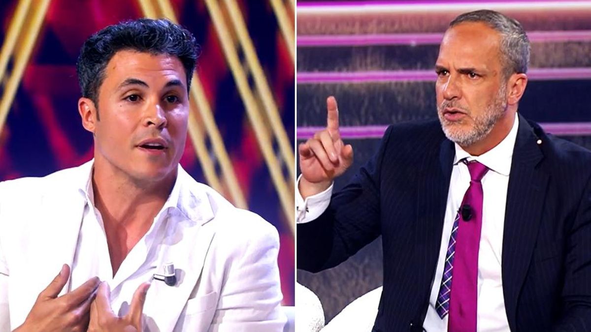 Kiko Jiménez intentó hablar de 'Sálvame' en 'De Viernes', pero Santi Acosta le cortó: "Lo sabe todo el público, gracias"