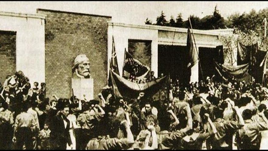 Inauguración del conjunto monumental en mayo de 1936