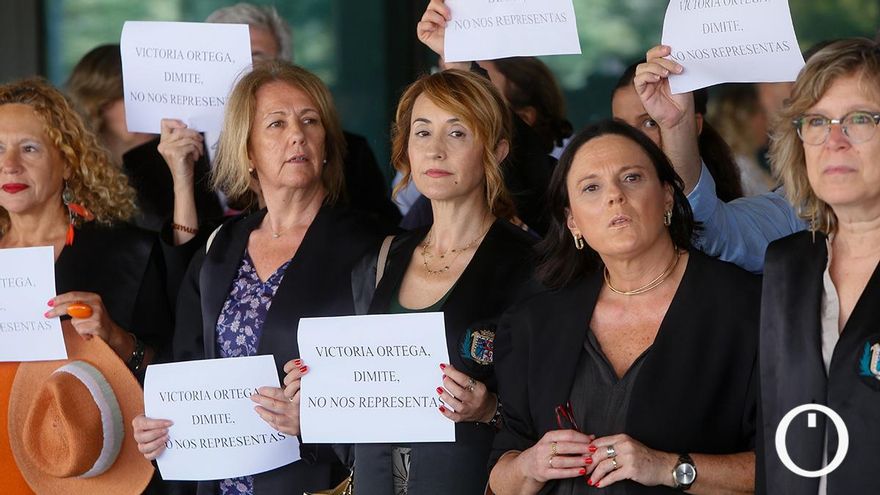 Concentración de abogados y procuradores por la parálisis judicial