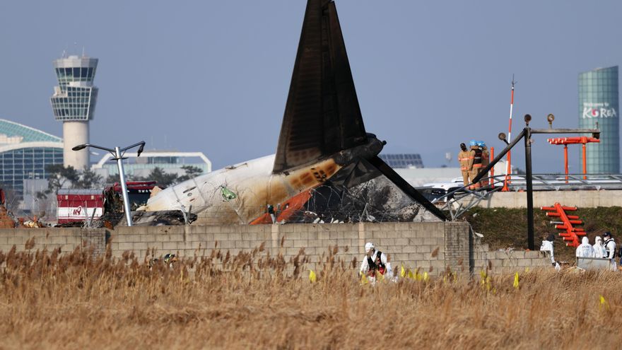 Mueren 179 personas en un accidente de avión en Corea del Sur