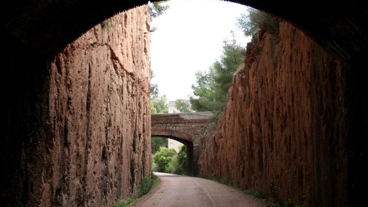 Una de las zonas que recorre la Vía Verde entre Benicàssim y Oropesa del Mar.