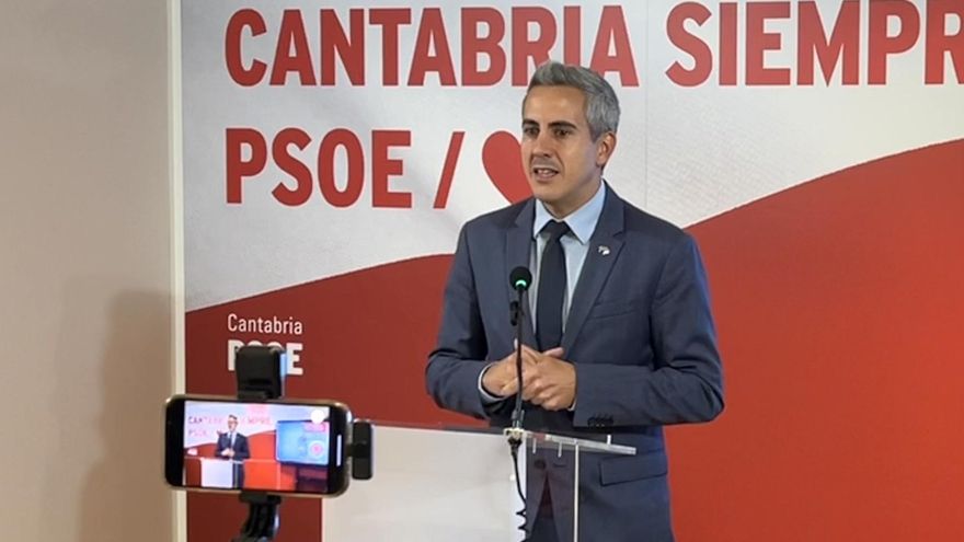 El secretario general del PSOE de Cantabria, Pablo Zuloaga