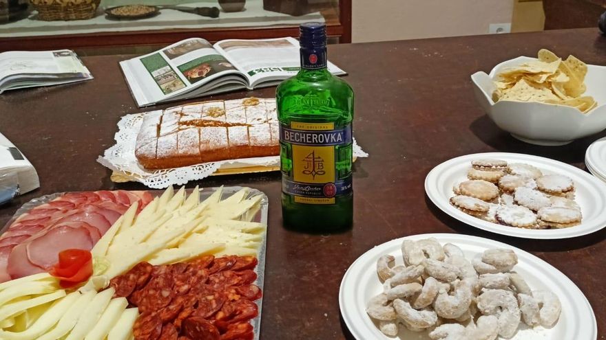 Productos degustados en el reunión celebrada Mazo.