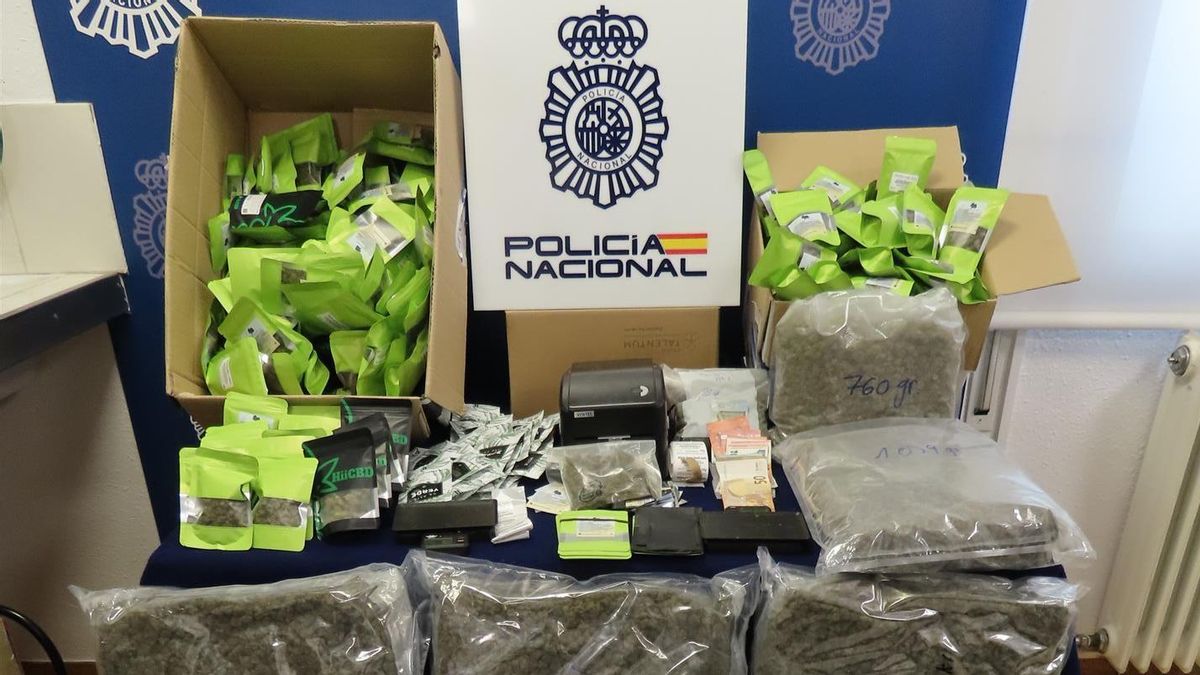 Drogas intervenidas por los agentes de la Policía Nacional.