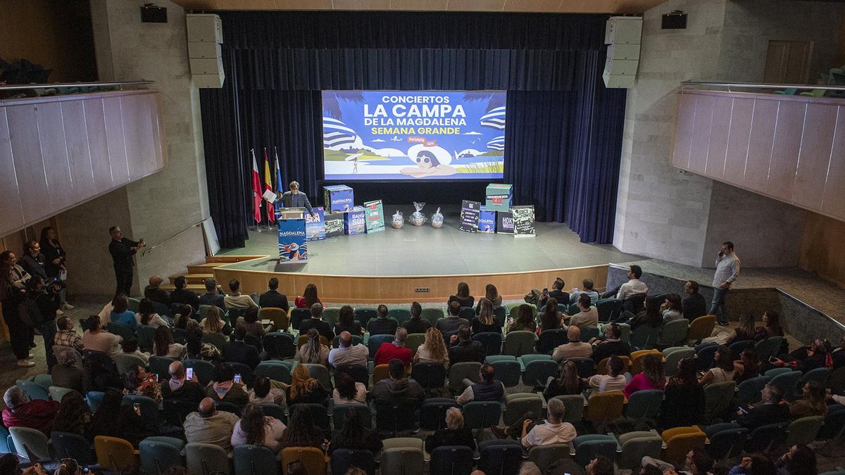 Presentación de los conciertos de la campa de La Magdalena durante la Semana Grande de Santander.
