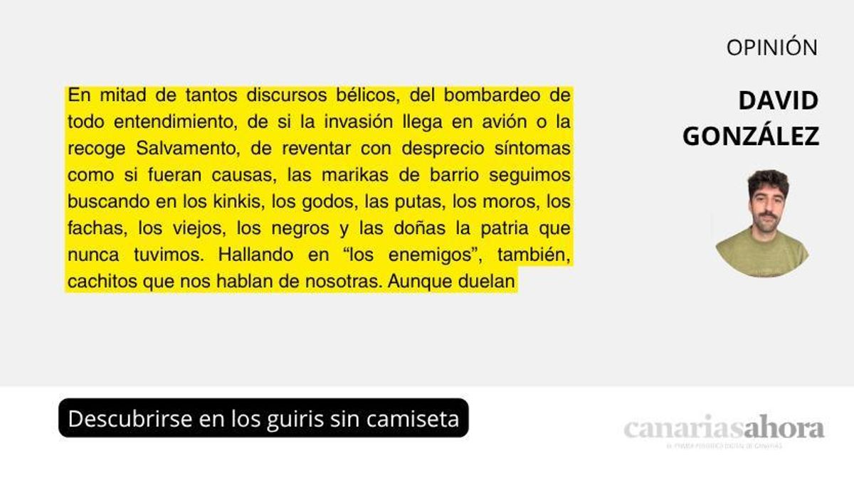 Descubrirse en los guiris sin camiseta