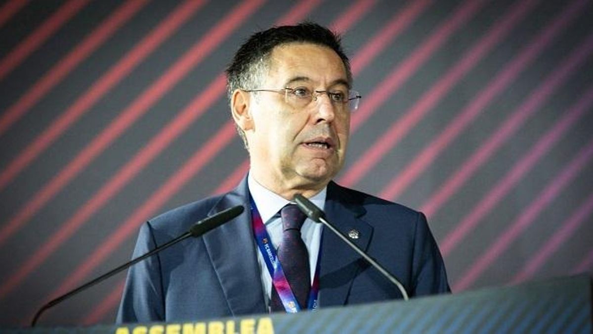 El presidente del F.C. Barcelona, Josep Maria Bertomeu.