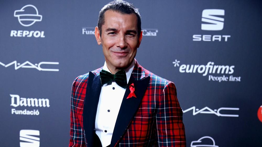 Jesús Vázquez en la gala de los People in Red en Barcelona