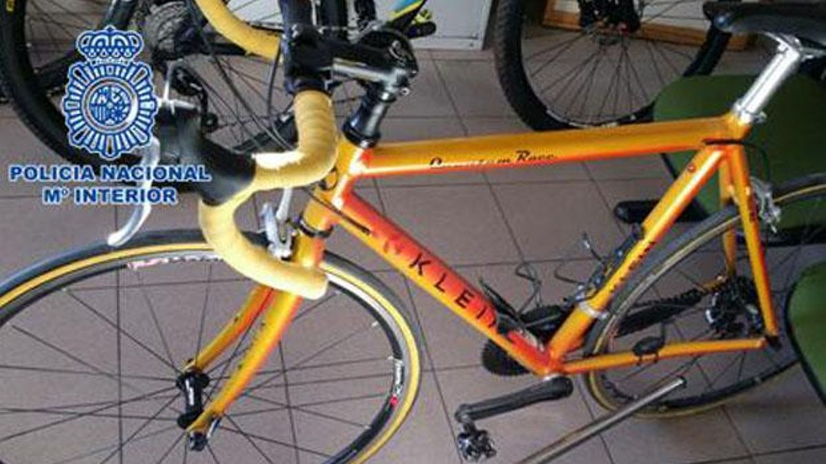 Imagen de archivo de una bicicleta robada.