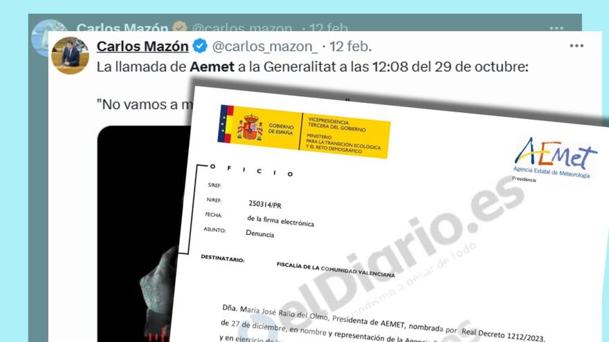 The Prosecutor's Office sees a crime in the filtration of the manipulated audio between Aemet and emergencies in the Dana that disseminated Mazón