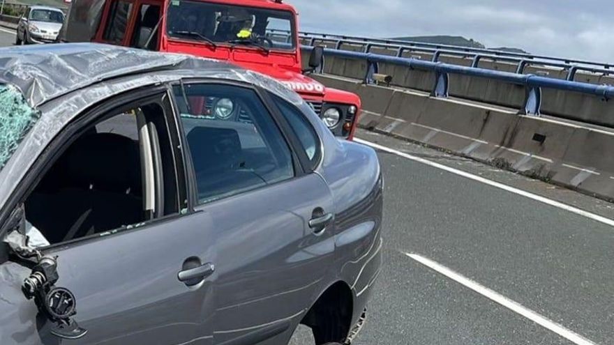 Accidente en la A-67 a la altura de Santiurde de Reinosa